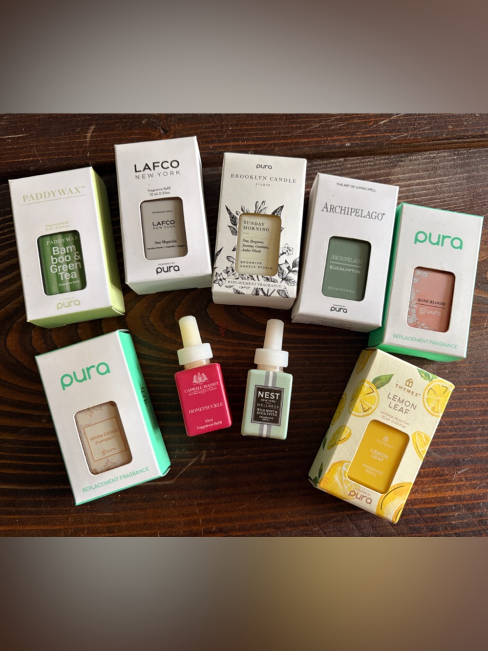 Pura Replacement Fragrance Refill Bundle – Green, Yellow, Pink, White Accents